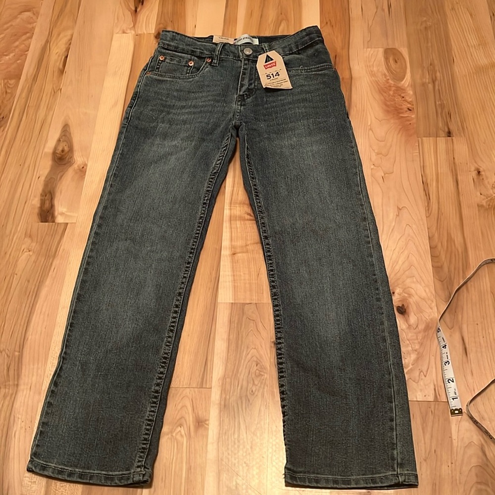 Levi’s 514 Straight Boys Denim Jeans Size 10 25x25  NWT